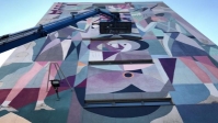 Grootste muurschildering van Breda gaat over de bevrijding en is geschilderd door een Pool 